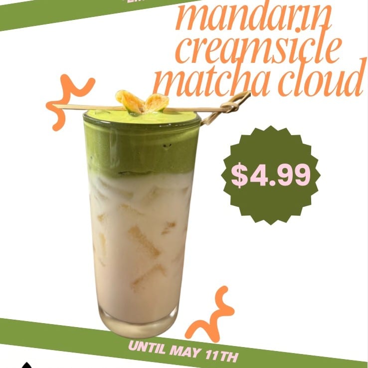 Mandarin Creamsicle Matcha Cloud *LIMITED TIME*.