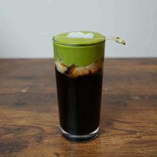 Thai Iced Coffee + Matcha Cloud