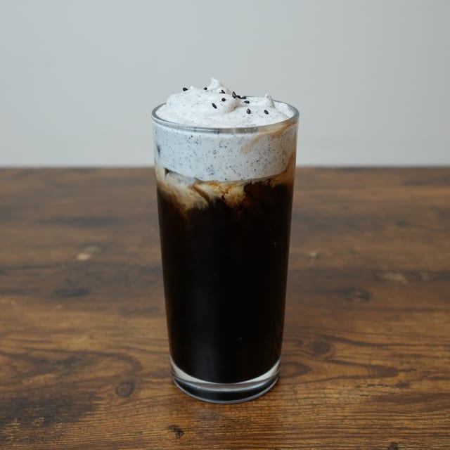 Thai Iced Coffee + Black Sesame Creme.