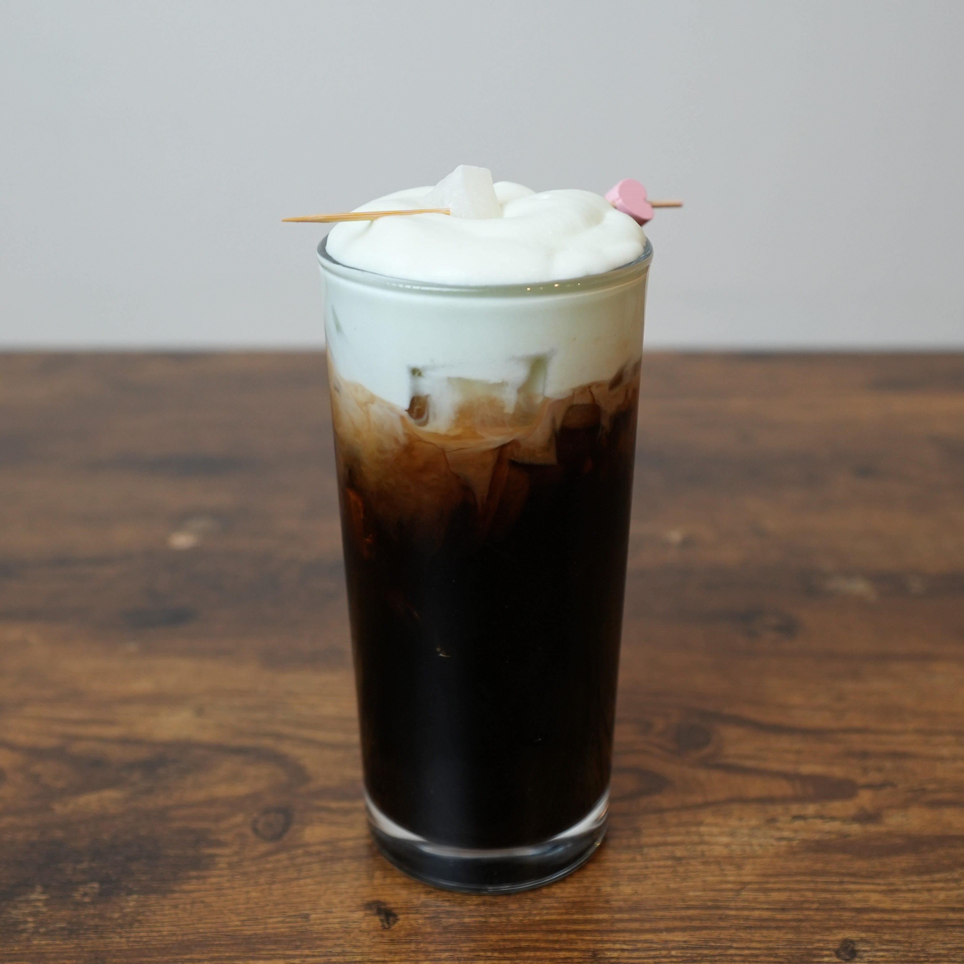 Thai Iced Coffee + Pandan Cloud.