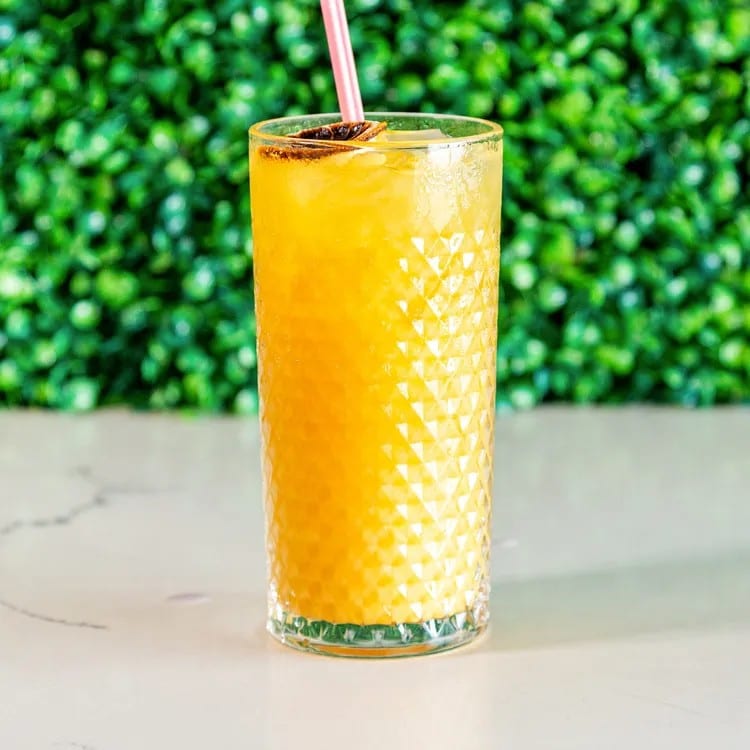 Passion Fruit Yuzu Soda.
