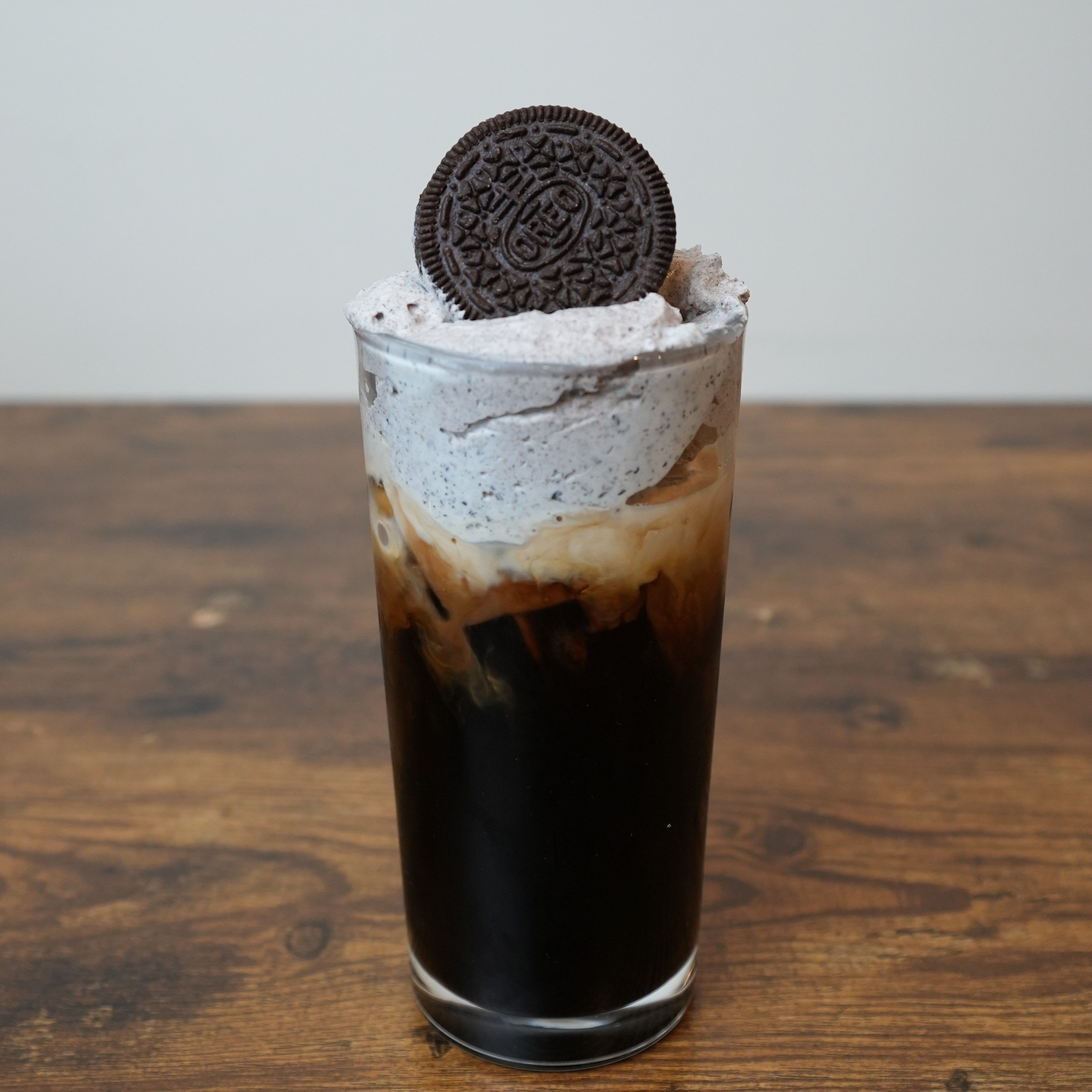 Thai Iced Coffee + Oreo Creme.