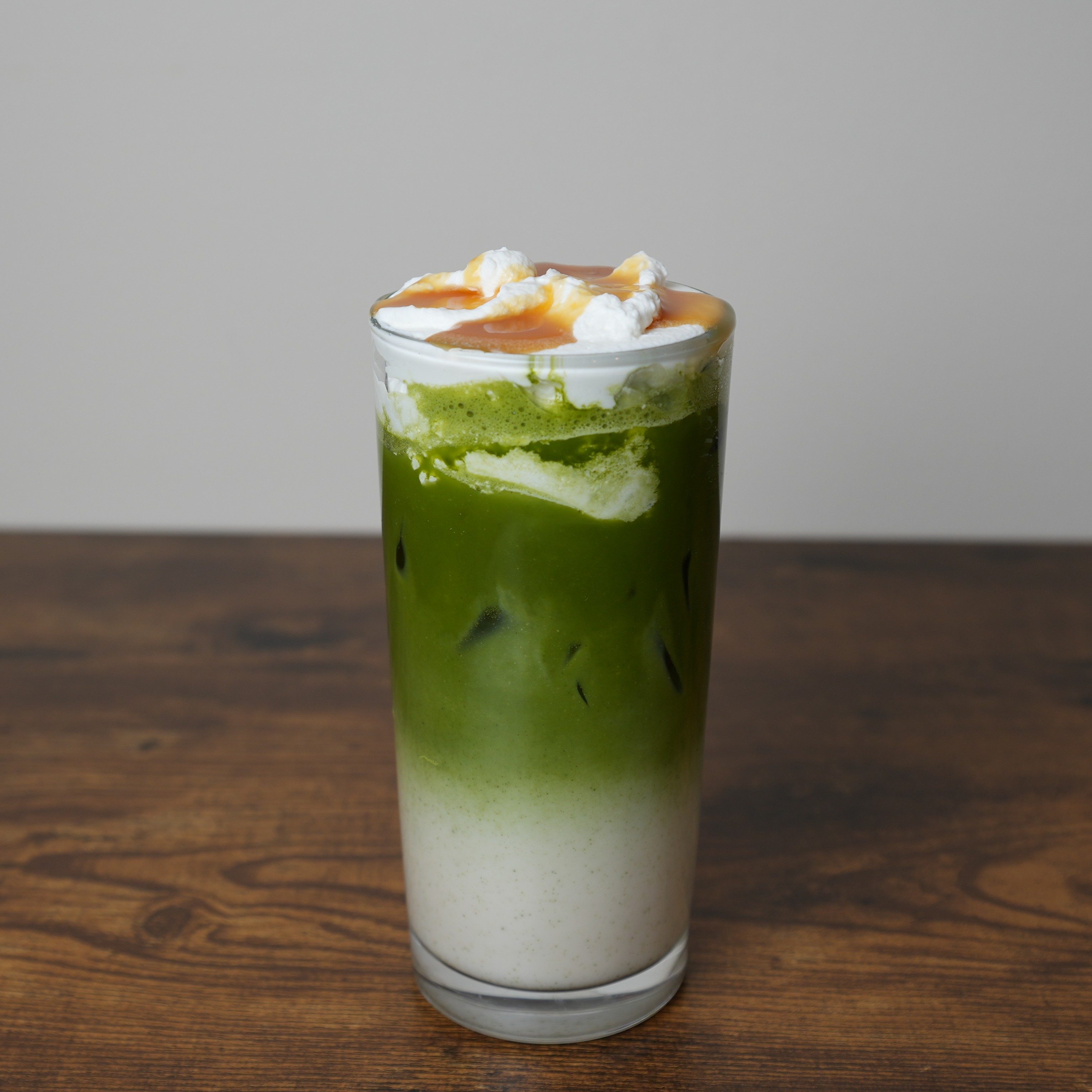 Salted Caramel Cloud Matcha Latte.